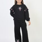 Kuromi Kol Hareketli Nakışlı Kız Tak.