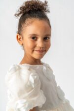 Beyaz Tasarım Elbise - Görsel 2