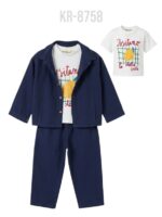 💙şık 3’lü takım
👕 Tişört + ceket + pantolon