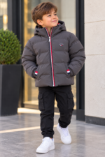 Erkek Çocuk İçi Peluşlu Şişme Mont